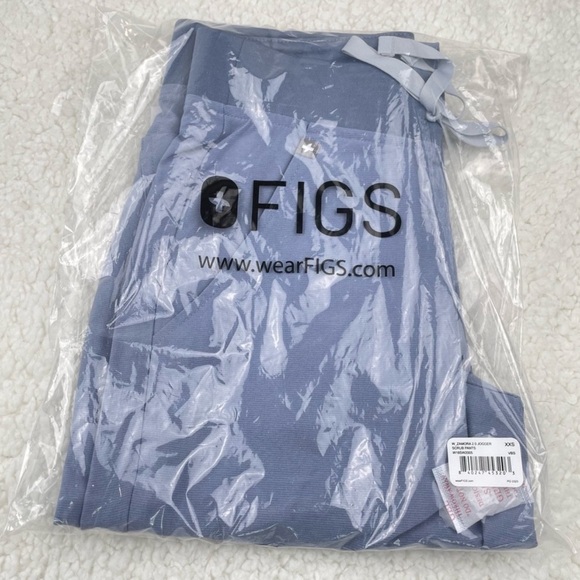 NWT FIGS Zamora 2.0 Jogger Scrub Pants XXS Blue FIONx Cargo Medical Uniform - Picture 12 of 12